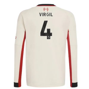 2025-2026 Liverpool Away Long Sleeve Shirt (Kids) (Virgil 4)