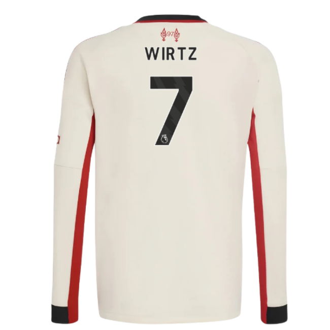 2025-2026 Liverpool Away Long Sleeve Shirt (Kids) (Wirtz 7)