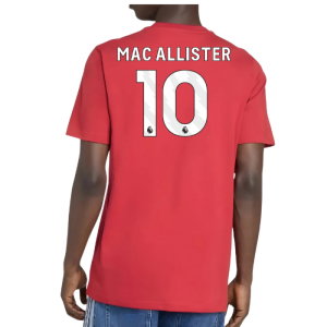 2025-2026 Liverpool DNA Graphic Tee (Red) (Mac Allister 10)