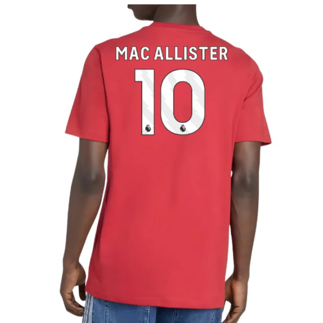 2025-2026 Liverpool DNA Graphic Tee (Red) (Mac Allister 10)