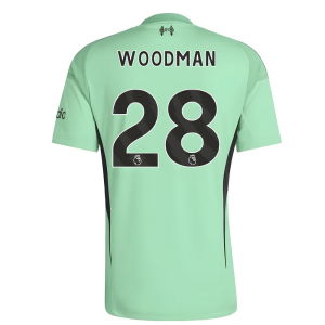2025-2026 Liverpool Home Goalkeeper Shirt (Glory Mint) - Kids (Woodman 28)
