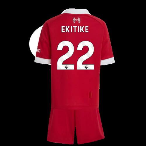 2025-2026 Liverpool Home Mini Kit (Ekitike 22)