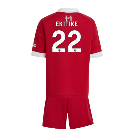 2025-2026 Liverpool Home Mini Kit (Ekitike 22)