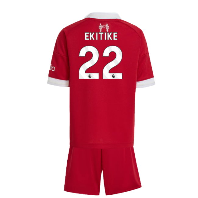 2025-2026 Liverpool Home Mini Kit (Ekitike 22)