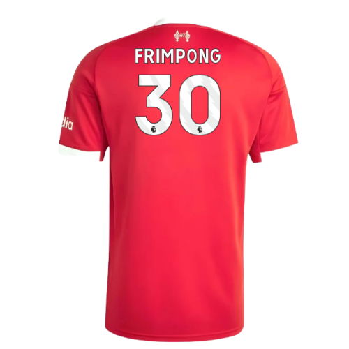 2025-2026 Liverpool Home Shirt (Frimpong 30)