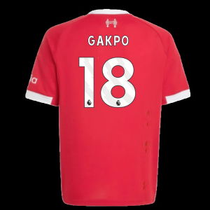 2025-2026 Liverpool Home Shirt (Kids) (Gakpo 18)