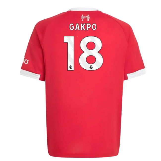 2025-2026 Liverpool Home Shirt (Kids) (Gakpo 18)
