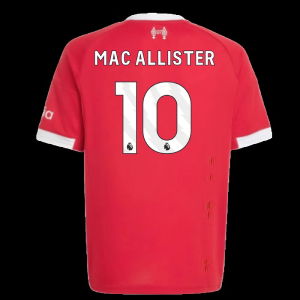 2025-2026 Liverpool Home Shirt (Kids) (Mac Allister 10)