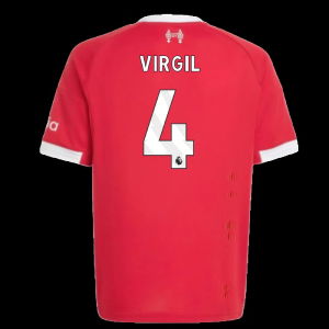 2025-2026 Liverpool Home Shirt (Kids) (Virgil 4)