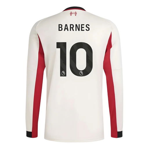 2025-2026 Liverpool Long Sleeve Away Shirt (Barnes 10)