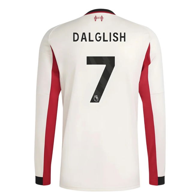 2025-2026 Liverpool Long Sleeve Away Shirt (Dalglish 7)