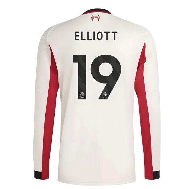2025-2026 Liverpool Long Sleeve Away Shirt (Elliott 19)