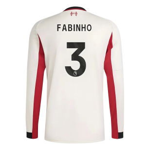 2025-2026 Liverpool Long Sleeve Away Shirt (Fabinho 3)