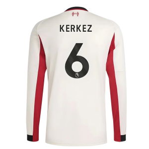 2025-2026 Liverpool Long Sleeve Away Shirt (Kerkez 6)