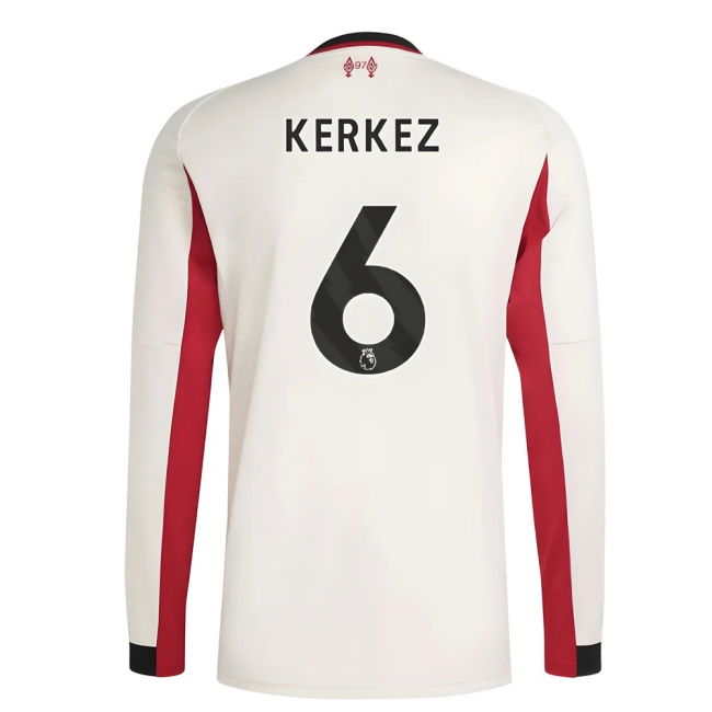 2025-2026 Liverpool Long Sleeve Away Shirt (Kerkez 6)