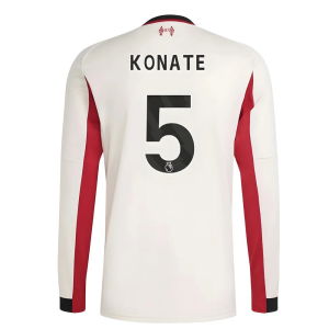 2025-2026 Liverpool Long Sleeve Away Shirt (Konate 5)