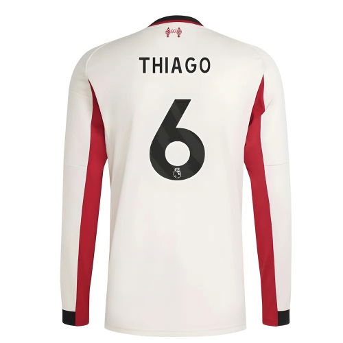 2025-2026 Liverpool Long Sleeve Away Shirt (Thiago 6)
