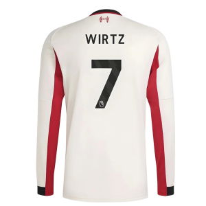 2025-2026 Liverpool Long Sleeve Away Shirt (Wirtz 7)