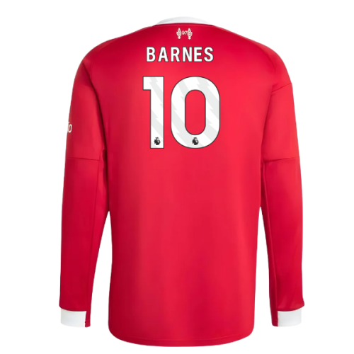 2025-2026 Liverpool Long Sleeve Home Shirt (Barnes 10)