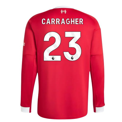 2025-2026 Liverpool Long Sleeve Home Shirt (Carragher 23)