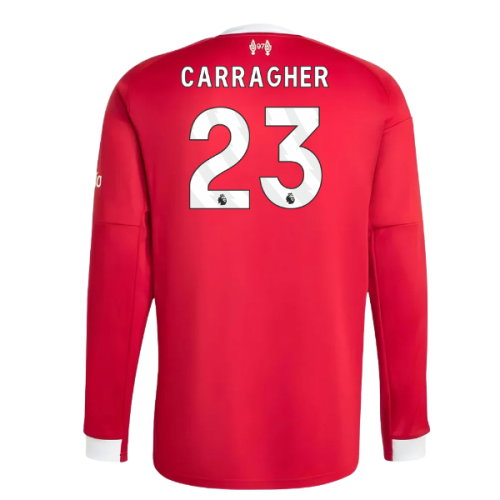 2025-2026 Liverpool Long Sleeve Home Shirt (Carragher 23)