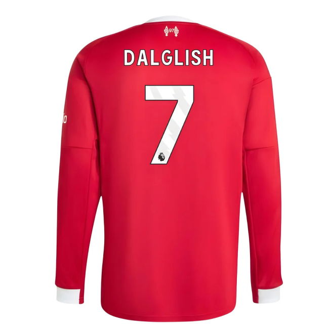 2025-2026 Liverpool Long Sleeve Home Shirt (Dalglish 7)