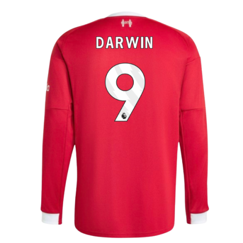 2025-2026 Liverpool Long Sleeve Home Shirt (Darwin 9)