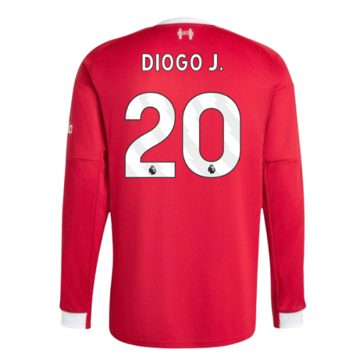 2025-2026 Liverpool Long Sleeve Home Shirt (Diogo J. 20)