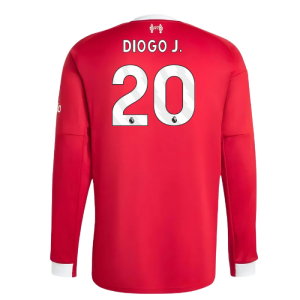 2025-2026 Liverpool Long Sleeve Home Shirt (Diogo J. 20)