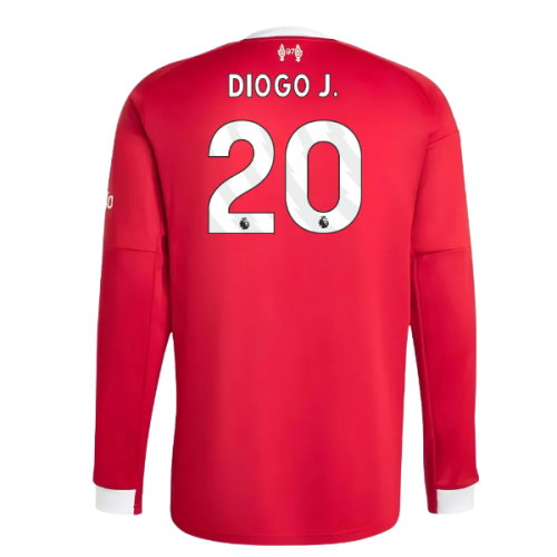 2025-2026 Liverpool Long Sleeve Home Shirt (Diogo J. 20)