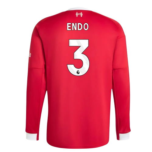 2025-2026 Liverpool Long Sleeve Home Shirt (Endo 3)