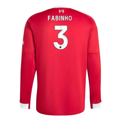 2025-2026 Liverpool Long Sleeve Home Shirt (Fabinho 3)