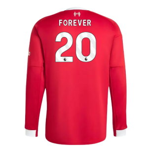 2025-2026 Liverpool Long Sleeve Home Shirt (Forever 20)