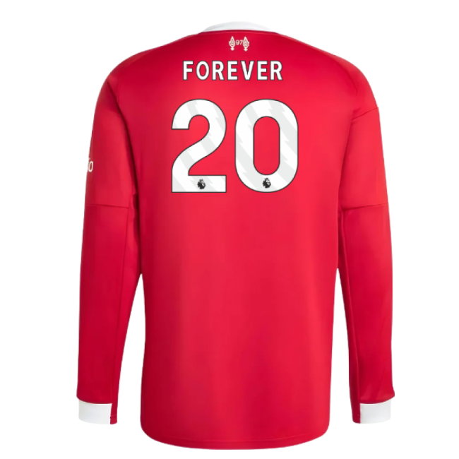 2025-2026 Liverpool Long Sleeve Home Shirt (Forever 20)