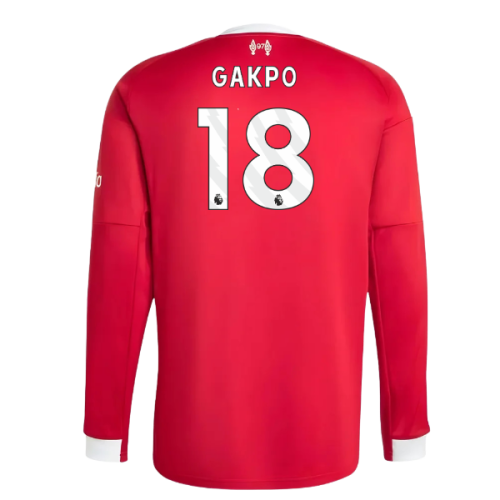 2025-2026 Liverpool Long Sleeve Home Shirt (Gakpo 18) 2025-2026 Liverpool Long Sleeve Home Shirt (Gakpo 18)