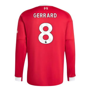 2025-2026 Liverpool Long Sleeve Home Shirt (Gerrard 8)