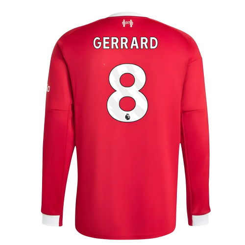 2025-2026 Liverpool Long Sleeve Home Shirt (Gerrard 8)