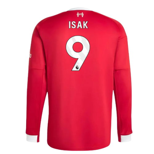 2025-2026 Liverpool Long Sleeve Home Shirt (Isak 9)