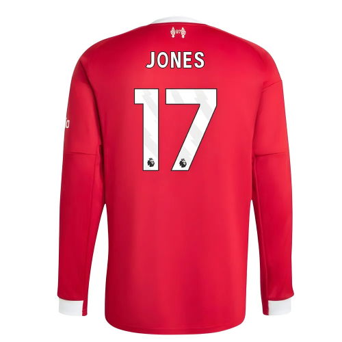 2025-2026 Liverpool Long Sleeve Home Shirt (Jones 17)