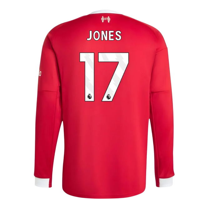 2025-2026 Liverpool Long Sleeve Home Shirt (Jones 17)