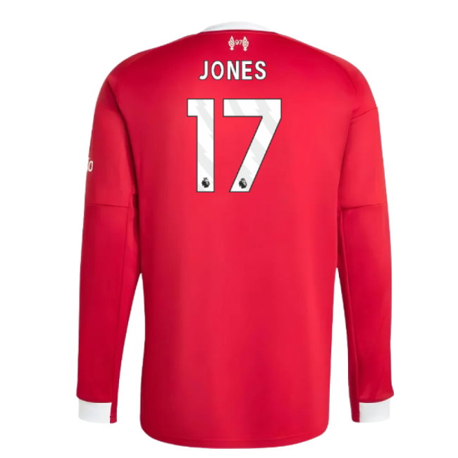 2025-2026 Liverpool Long Sleeve Home Shirt (Jones 17)