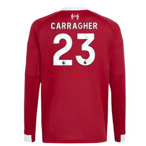 2025-2026 Liverpool Long Sleeve Home Shirt (Kids) (Carragher 23)