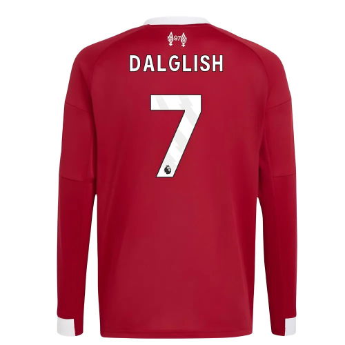 2025-2026 Liverpool Long Sleeve Home Shirt (Kids) (Dalglish 7)