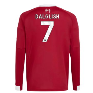 2025-2026 Liverpool Long Sleeve Home Shirt (Kids) (Dalglish 7)