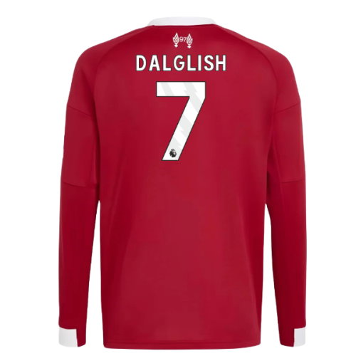 2025-2026 Liverpool Long Sleeve Home Shirt (Kids) (Dalglish 7)