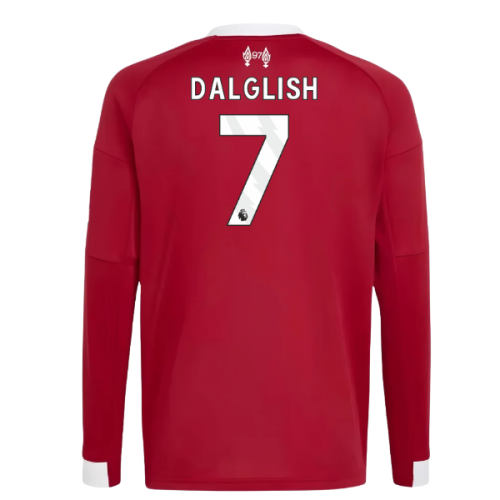 2025-2026 Liverpool Long Sleeve Home Shirt (Kids) (Dalglish 7)