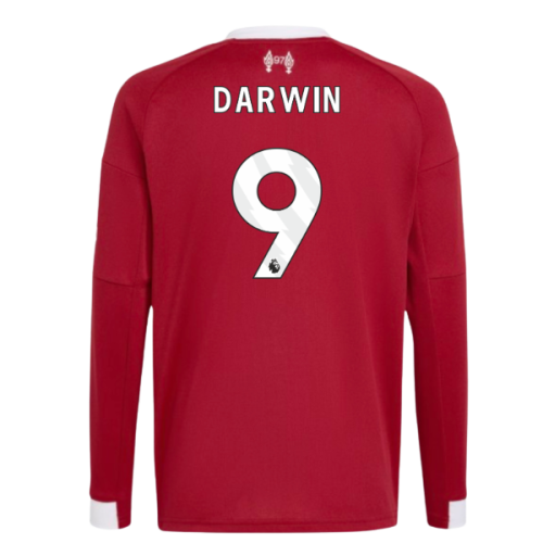 2025-2026 Liverpool Long Sleeve Home Shirt (Kids) (Darwin 9)