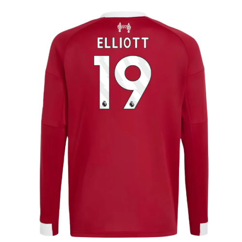 2025-2026 Liverpool Long Sleeve Home Shirt (Kids) (Elliott 19) 2025-2026 Liverpool Long Sleeve Home Shirt (Kids) (Elliott 19)