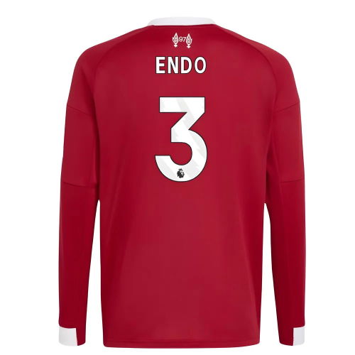 2025-2026 Liverpool Long Sleeve Home Shirt (Kids) (Endo 3)