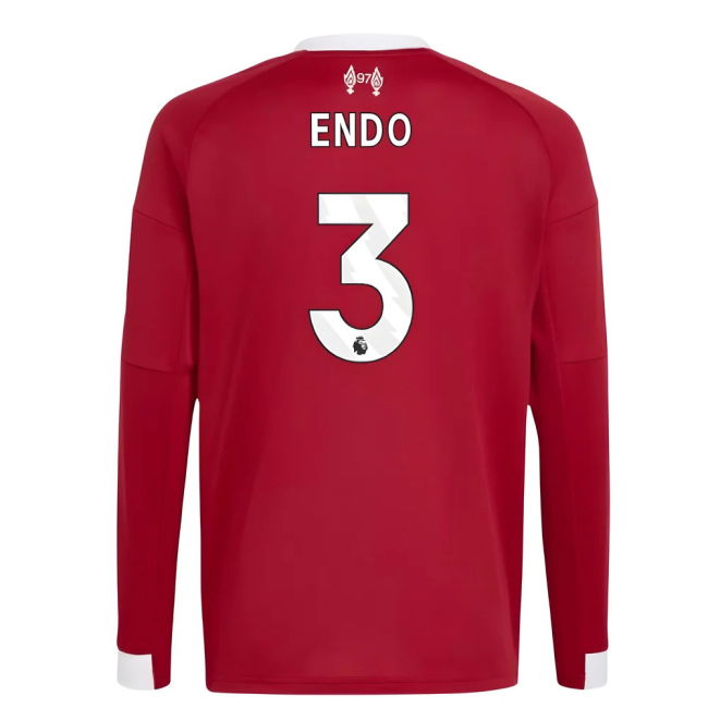 2025-2026 Liverpool Long Sleeve Home Shirt (Kids) (Endo 3)